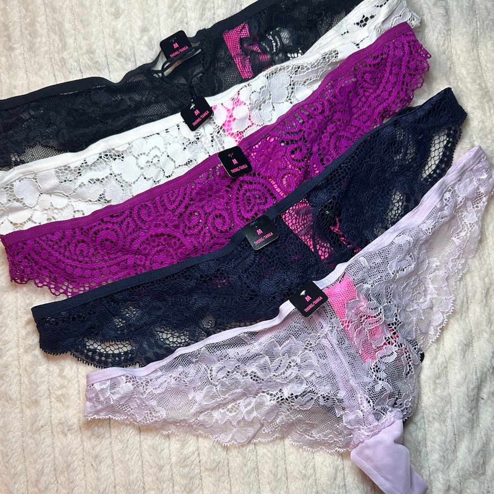 Luxury lace thong NWT